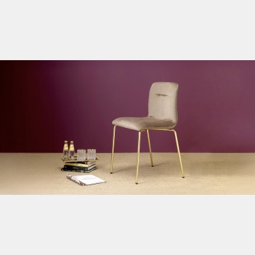 Alice Pop gepolsterter Stuhl mit Stahlrahmen von Scab Design