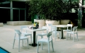 Aria-Stuhl von Bontempi, bequemer, moderner, transparenter Stuhl für den Innen- und Außenbereich aus Polycarbonat