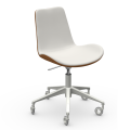 Dalia DS TS Stuhl mit Rollen und gepolstertem Sitz von Midj