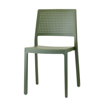 Stapelbarer Technopolymer-Stuhl Emi ohne Armlehnen von Scab Design