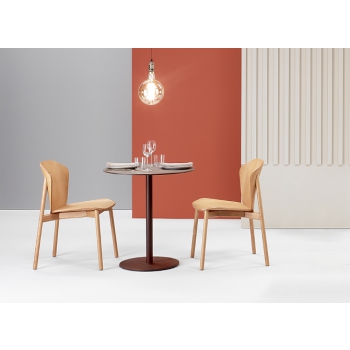 Finn Metal Wood Stuhl ohne Armlehnen Scab Design