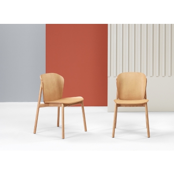 Finn Metal Wood Stuhl ohne Armlehnen Scab Design