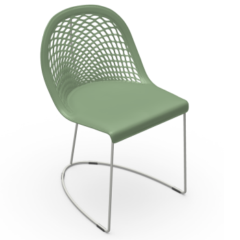 Calla S M_M PP_TS Stuhl mit gepolsterter Schale von Midj