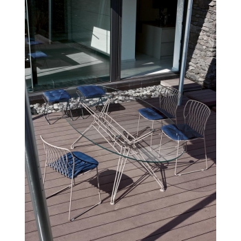 Freak Stapelstuhl von Bontempi aus Eisen für den Außenbereich