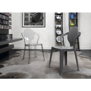 Löffel stapelbarer Stuhl aus Polycarbonat von Scab Design