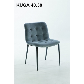 Bontempi Kuga Stuhl mit Holzbeinen aus Metall
