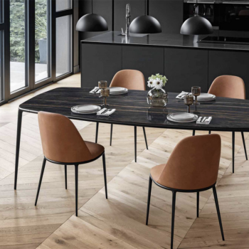 Calla S M_M PP_TS Stuhl mit gepolsterter Schale von Midj