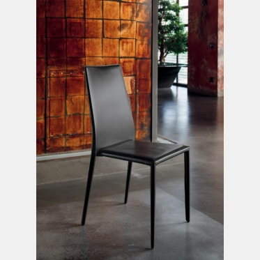 Stuhl Malik von Bontempi aus Kunstleder, Leder oder Stoff