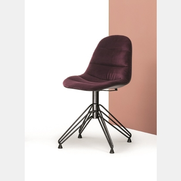 Mood Stuhl mit Stahlkonstruktionsbezug von Bontempi