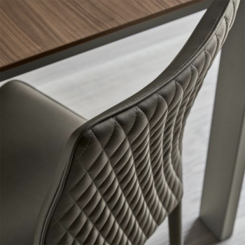 Nata Stuhl von Bontempi aus gepolstertem und gepolstertem Stahl