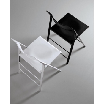 Zusammenklappbarer Poket Stuhl von Bontempi aus Stahl und Sitz aus Polypropylen
