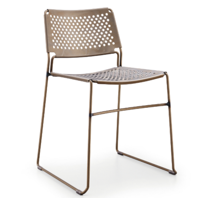 Slim SM stapelbarer Metallstuhl für den Innen- und Außenbereich von Midj