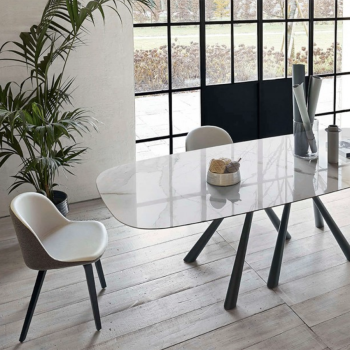 Sonny Stuhl mit Stoff- oder Lederbezug von Midj