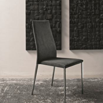 Tai Flex Bontempi Stuhl aus beschichtetem und gepolstertem Stahl