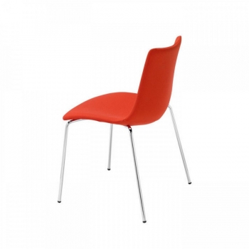 Scab Design Zebra Pop Stuhl aus beschichtetem und gepolstertem Kunststoff