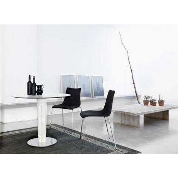 Scab Design Zebra Pop Stuhl aus beschichtetem und gepolstertem Kunststoff
