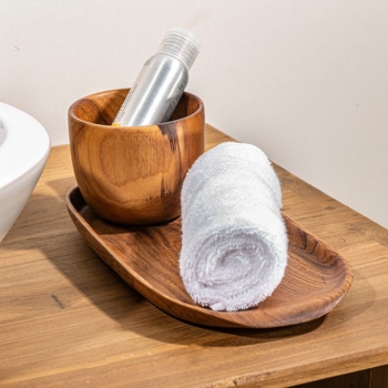 Cipì Dalem CP90DA Badezimmerset in Teakholzzweigen