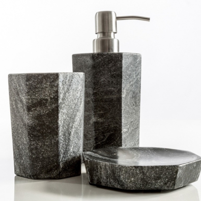 Cipì Impero Grey Badezimmer aus hochwertigem grauem Marmor
