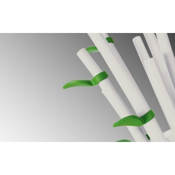 Satz von vier Blättern der grünen Firma