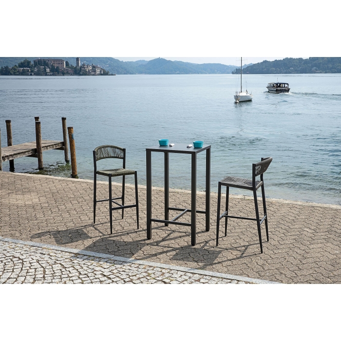 Milano Barhocker in Anthrazit und Grau von Greenwood