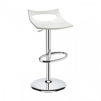 Drehhocker aus Diavoletto-Technopolymer im Scab-Design