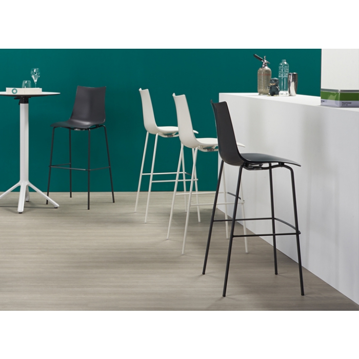 Hocker Zebra 65 aus Technopolymer im Scab-Design