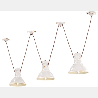 AUFHÄNGUNG 3 LICHTER RETRO' INDUSTRIAL C1692