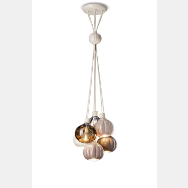 AUFHÄNGUNG 6 LICHTER GRAPPOLO - weiche Mischung DECO' AFOXE' C2656