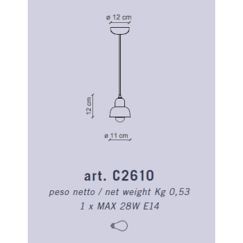 KLEINE AUFHÄNGUNG DECO' BERIMBAU C2610