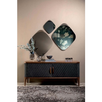 Tonin Casa Phyton Spiegel aus geformtem Glas