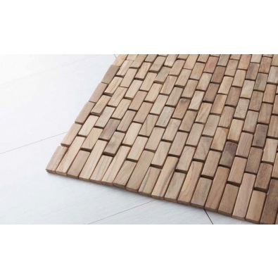 Wood Essence Teppich aus Naturholzstreifen