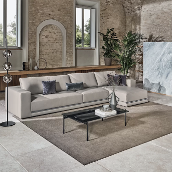 Karol Couchtisch von Bontempi aus Stahl mit Glas- oder Holzplatte