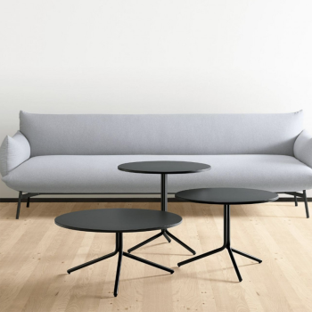 Trampoliere Couchtisch aus Metall und Holz von Midj