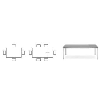 Eminence Tisch von Connubia CB4724-R 110 A ausziehbar