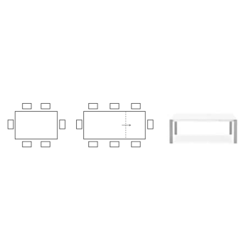 Eminence Tisch von Connubia CB4724-R 130 A ausziehbar
