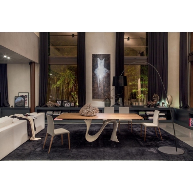 Glastisch mit einzigartigem und zeitlosem Design Wave by Tonin Casa