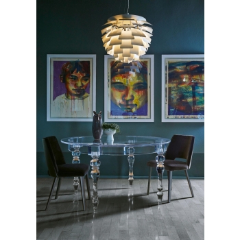 Oste Tisch aus Metallkristall Colico Design