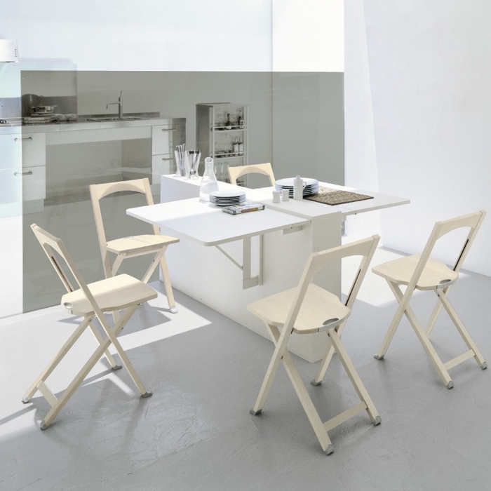 Connubia Square ausziehbarer Tisch aus Melamin | Equal Furniture