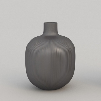 Chic Big Vase in Streifenoptik von Adriani & Rossi