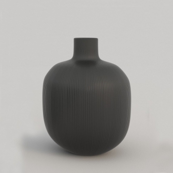 Chic Big Vase in Streifenoptik von Adriani & Rossi