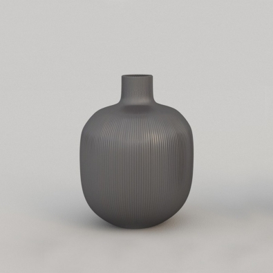 Schicke kleine Vase in Streifenoptik von Adriani & Rossi