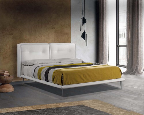 Abby Bed By Lettissimi In Fabric Or Eco, Slim Super King Bed Frame
