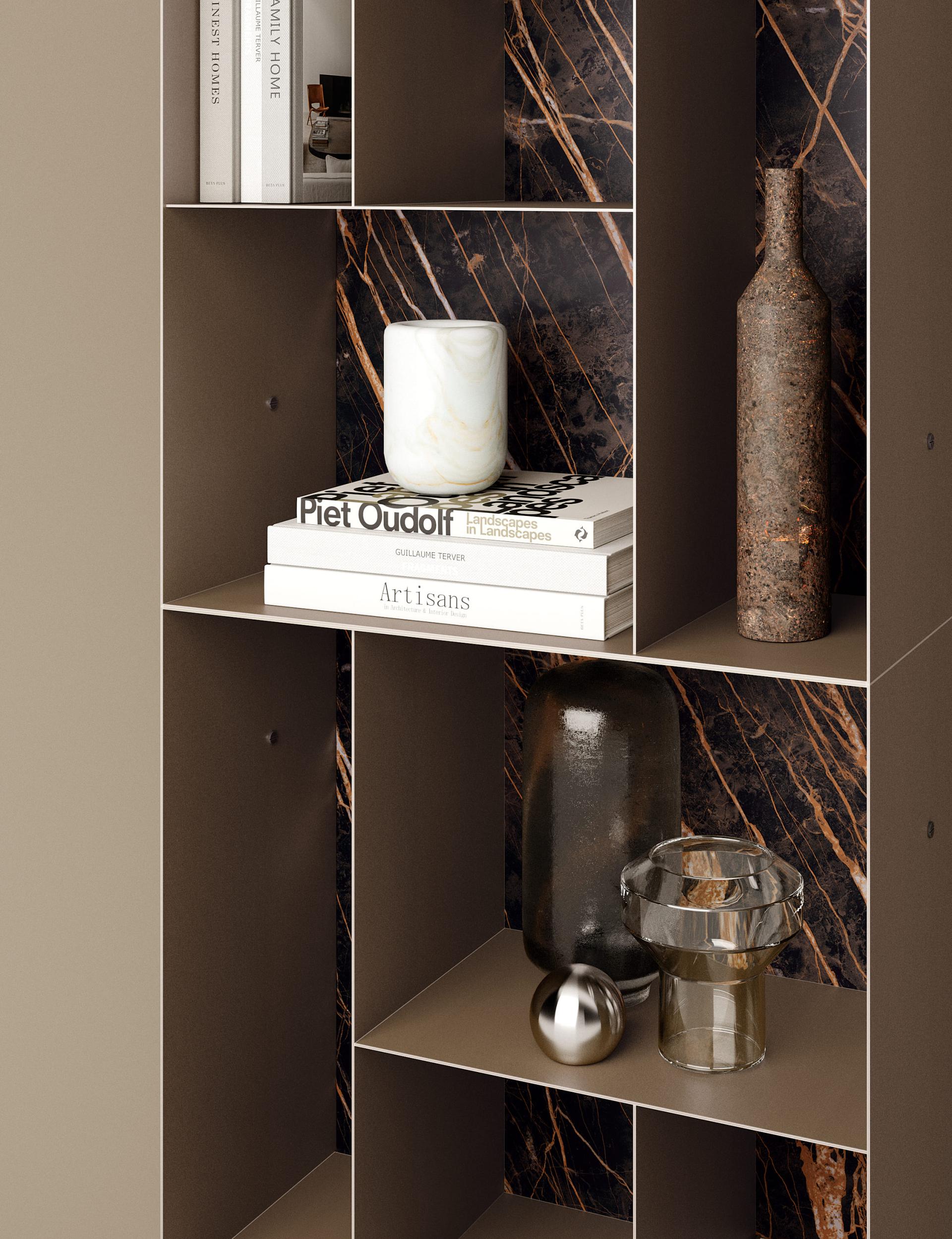 Atena modular bookcase by Bontempi | Pari Furniture