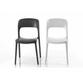 Gipsy Bontempi chair anthracite and white