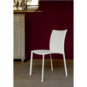 Simba chair by Bontempi in eco-leather and leather fabric