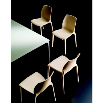 Hidra chair by Bontempi faux leather
