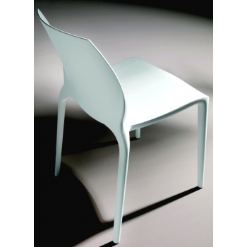 Rear view of Hidra chair in polypropylene