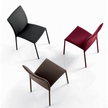 Bontempi Simba chair in faux leather and leather fabric