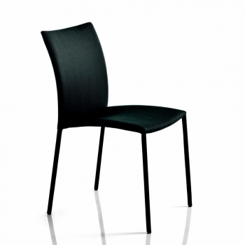 Chair by Bontempi Simba technical anthracite fabric