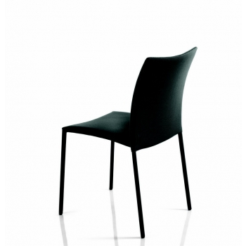 Rear and side view of the Simba chair by Bontempi in technical fabric
